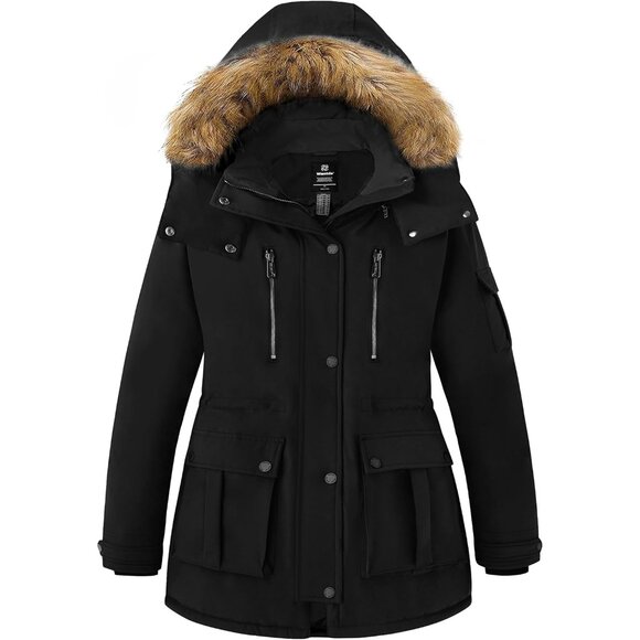 Versatile Plus Size Women's Parka - 5X Warmth & Style with Fleece-Lined Pockets - Picture 1 of 6